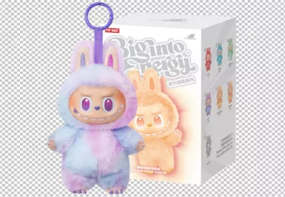 Vibrant Pop Mart Labubu Monster Plush Bunny Collectible Figure with Keychain and Blind Box image