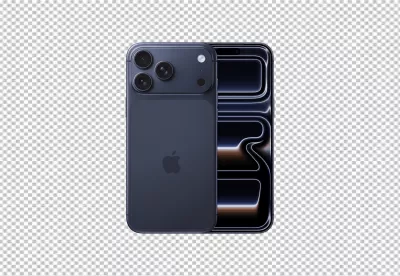 Sleek Deep Purple iPhone 15 Pro Max: Advanced Smartphone Photography on Black image
