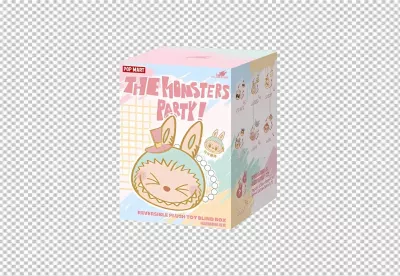 Whimsical Pop Mart The Monsters Party Series Reversible Plush Toy Blind Box Collectible image