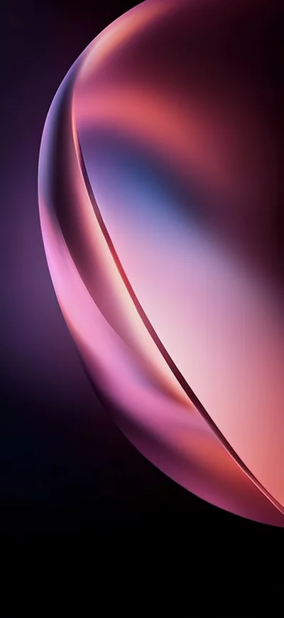 Abstract Curved Surface with Gradient Lighting
