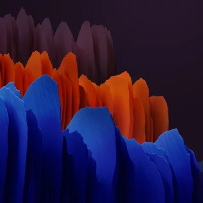 Vibrant Abstract Mountain Peaks Cinematic Wallpaper Design image