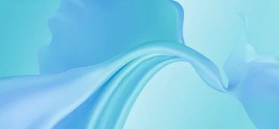 Abstract Light Blue and Teal Gradient Flowing Curves Background Design image