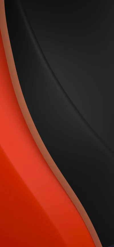 Abstract Background with Orange Black and Brown Curves