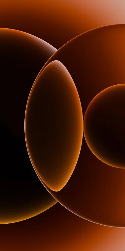 Abstract Background Featuring Smooth Orange Curves and Soft Lighting