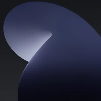 Architectural Blue Gradient Curves with Dark Contrast Abstract image