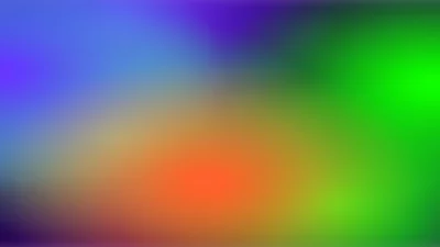 a blue-green gradient on the left, a red-orange gradient in the middle, and a green-yellow gradient on the right