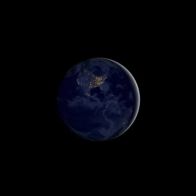 Stunning Earth at Night: Glowing City Lights Across North America from Space image