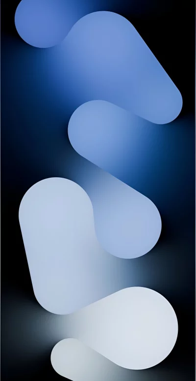 Abstract flowing organic shapes with soft lighting and a dark background