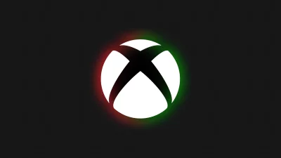 Dynamic Xbox Logo with Red and Green Neon Glow on Dark Background for Gaming image
