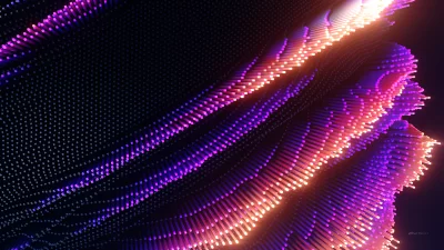 Vibrant Abstract Digital Glowing Bars Waveform Pattern Futuristic Technology Background Wallpaper image