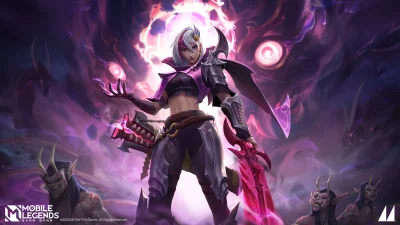Powerful Female Fantasy Warrior Unleashing Dark Magic with Glowing Sword image