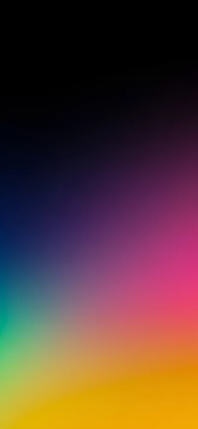 Vibrant gradient background with transition from dark blue to pink and yellow