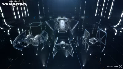 Star Wars Squadrons Imperial TIE Fighter Fleet Showcase in Hangar image