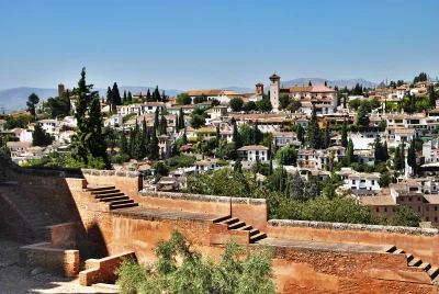 Scenic Panorama of Historic Granada City with Ancient Walls and Traditional Spanish Architecture image
