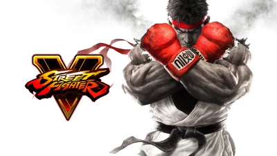 Street Fighter 6 Ryu Dynamic Fighter with Game Logo and Muscular Physique image