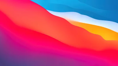 Vibrant Abstract Fluid Gradient Waves Dynamic Colorful Light Background image