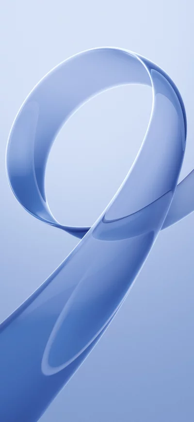 Abstract Blue Ribbon Swirl with Soft Lighting and Subtle Texture