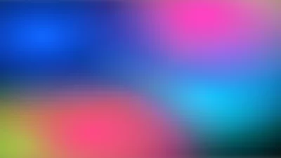 A colorful abstract background. It features a gradient of blue, pink, and green