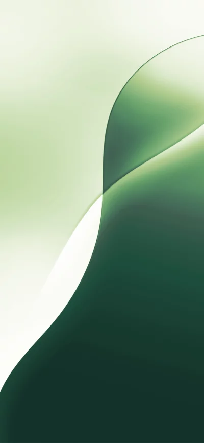 Abstract green and white gradient with flowing curves