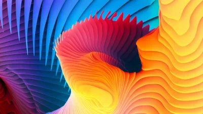Dynamic Abstract Wave Gradient Design with Vibrant Fluid Layers image