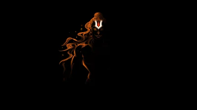Glowing Abstract Silhouette of Hindu Deity with Tilak on Dark Background image