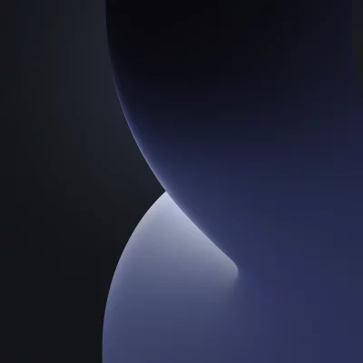 Abstract Blue and Black Fluid Curves Gradient Digital Art Background image
