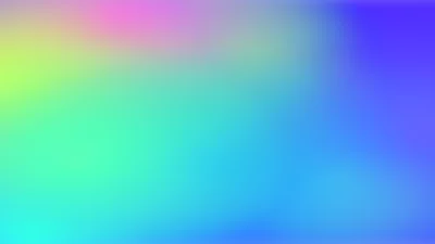 A blue and green background with a rainbow colored background