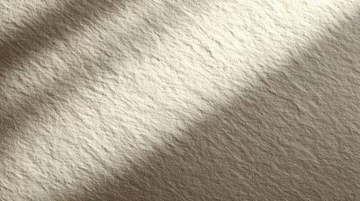 Warm Beige Fibrous Texture Background with Diagonal Shadows and Soft Lighting
