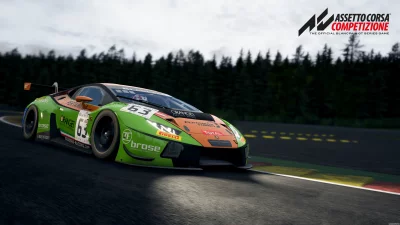 Lamborghini Huracán GT3 Race Car Speeds on Track in Assetto Corsa Competizione image