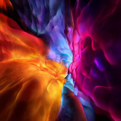 Vibrant Abstract Fluid Gradient Waves: Dynamic Colorful Light and Energy Background image