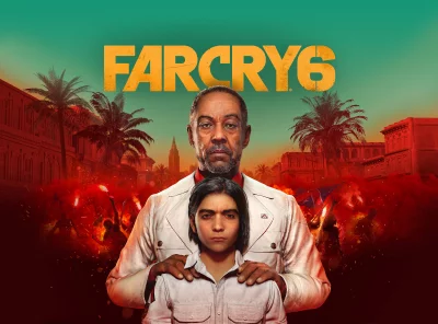 Giancarlo Esposito and Diego Castillo: Far Cry 6 Dramatic Game Art Wallpaper image