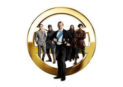 Duke of Oxford Leads Secret Agents Posing in Kingsman Golden Emblem image