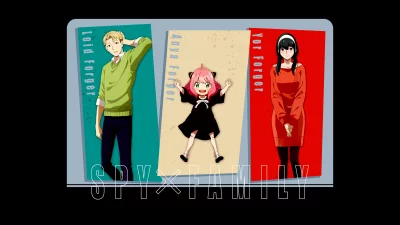 Iconic Spy x Family Trio in Dynamic Character Illustration image
