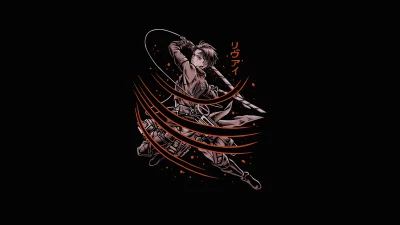 Dynamic Anime Soldier Unleashing Swift Attack with Dual Blades and ODM Gear image