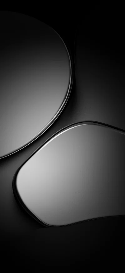 Abstract dark gray textured background with smooth metallic curves
