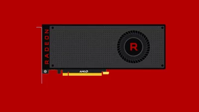 Minimalist AMD Radeon Graphics Card Illustration for Gaming Technology image