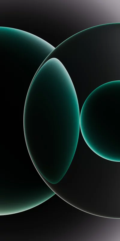 Abstract Teal and Gray Glass Shapes with Soft Light