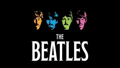 Iconic Pop Art Portraits of The Beatles Band Members with Vibrant Colors image