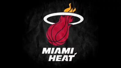 Iconic Miami Heat NBA Basketball Team Logo Ignites with Fiery Basketball image