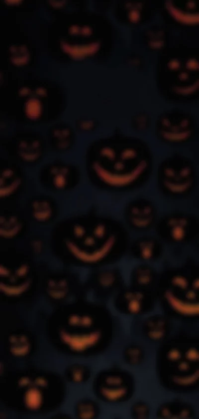 Halloween pumpkins Scary Jack-o'-Lantern Faces Pattern