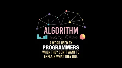 Algorithm Definition for Programmers Humorous Coding Concept Tech Explanation image