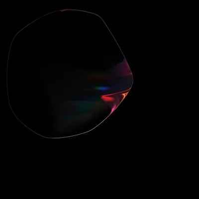 Abstract Glowing Color Spectrum Arc on Black Background image