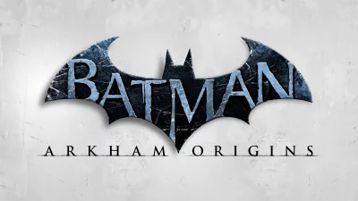 Iconic Batman Arkham Origins Video Game Logo with Distressed Bat Symbol image