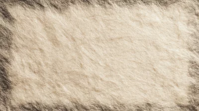 Aged Cream Fabric Texture with Frayed Sepia Edges and Soft Fibers