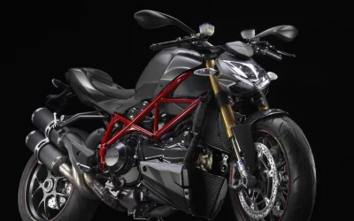 Sleek Ducati Streetfighter S High-Performance Naked Motorcycle Studio Shot image