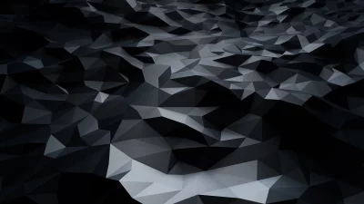 Abstract Dark Polygonal Geometric Landscape Background image