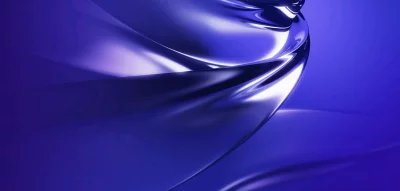 Abstract Flowing Purple Blue Metallic Waves Dynamic Reflective Surface Background Texture image