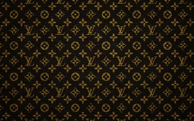 Luxury Gold Monogram Pattern on Dark Textured Background, Seamless Elegant Design image