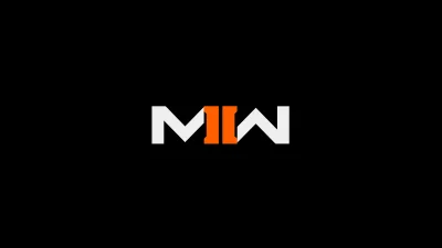 Iconic Call of Duty Modern Warfare II Game Logo on Black Background image