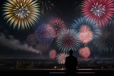 Fireworks And Festivities 4K Wallpaper